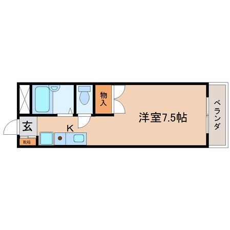 静岡駅 徒歩14分 3階の物件間取画像